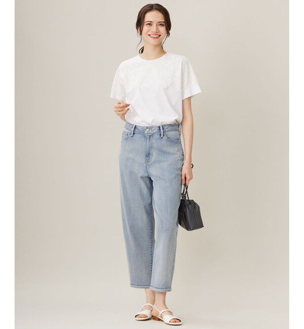 自由区「【洗える】レース Tシャツ」|Tシャツ・カットソー|