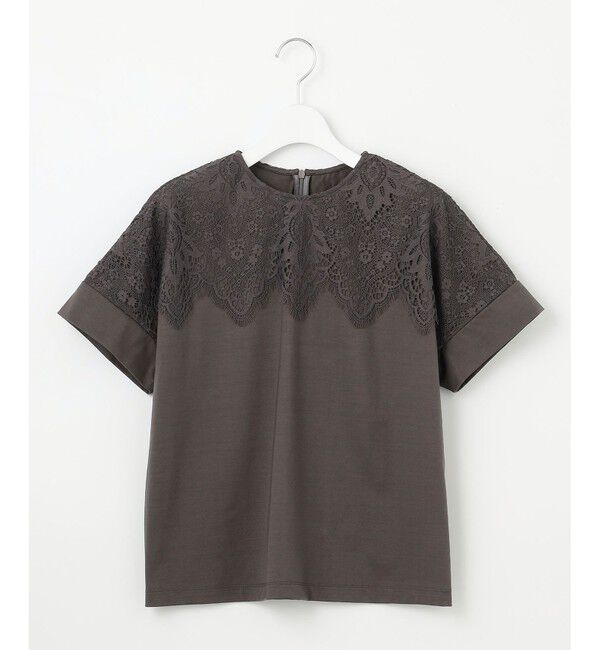 自由区「【洗える】レース Tシャツ」|Tシャツ・カットソー|