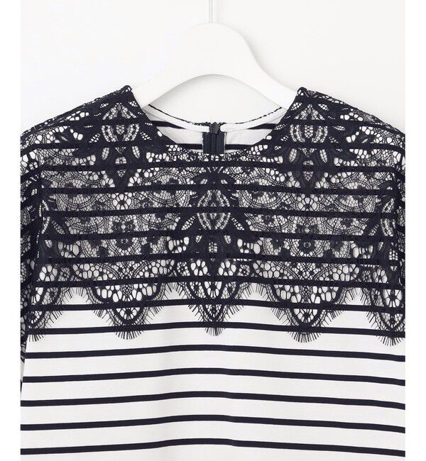 自由区「【洗える】レース Tシャツ」|Tシャツ・カットソー|