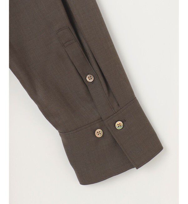 自由区「【洗える】トロピカルストレッチシャツ ドレス」|ワンピース|