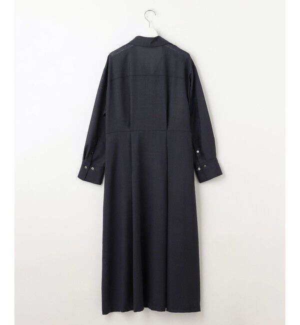 自由区「【洗える】トロピカルストレッチシャツ ドレス」|ワンピース|