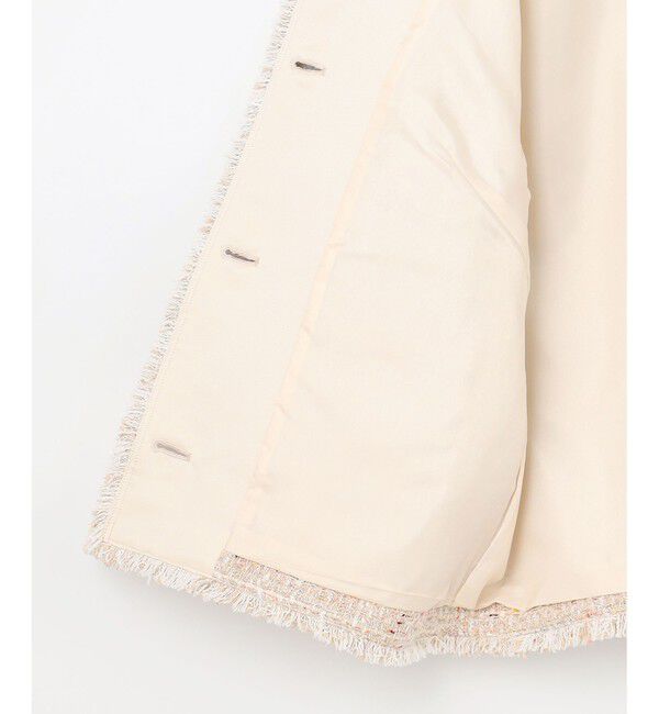 自由区「GIOLICAファンシーツイード ジャケット」|ノーカラージャケット|