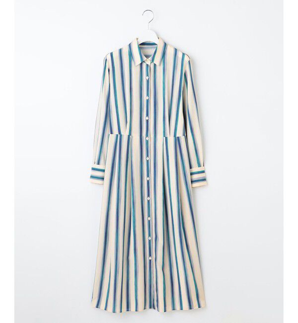自由区「【カタログ掲載・洗える】ストライププリント ワンピース」|ワンピース|