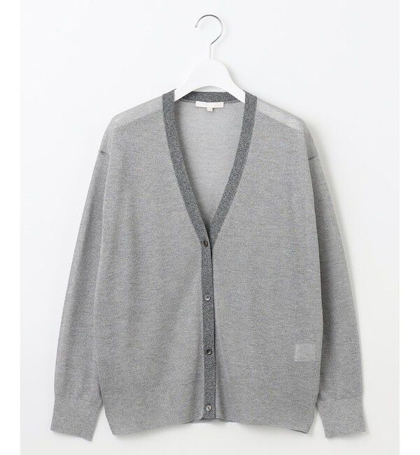 自由区「【アンサンブル対応・洗える】ラメシアー カーディガン」|カーディガン|
