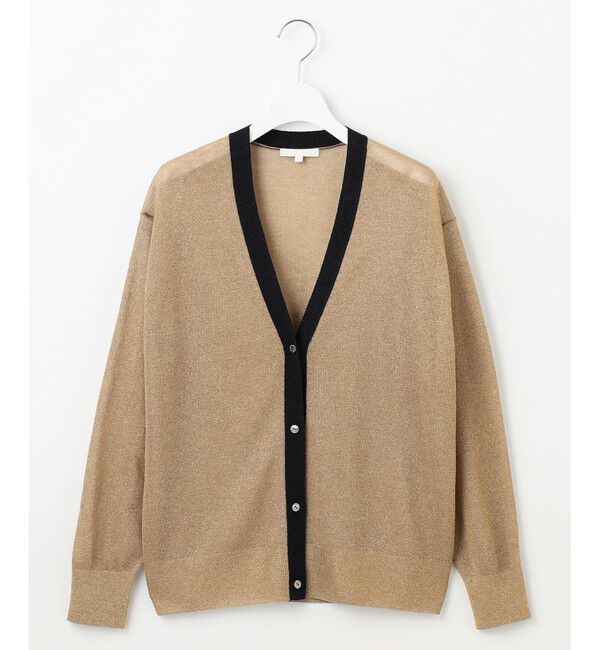 自由区「【アンサンブル対応・洗える】ラメシアー カーディガン」|カーディガン|