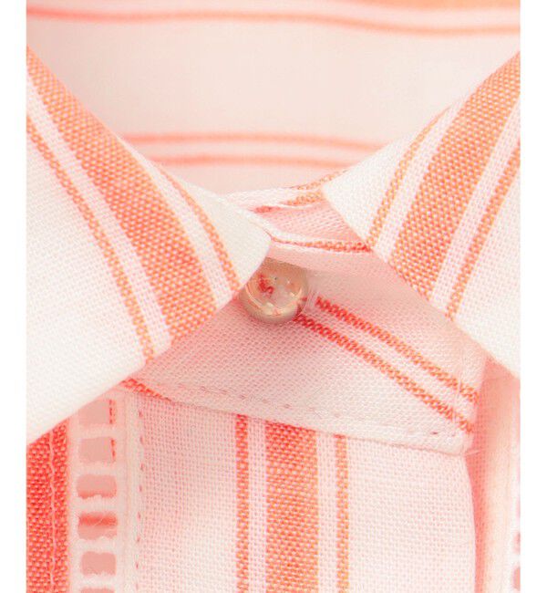 自由区「【接触冷感・吸水速乾・洗える】ナチュラルリネンクロップド丈 シャツ」|シャツ・ブラウス|