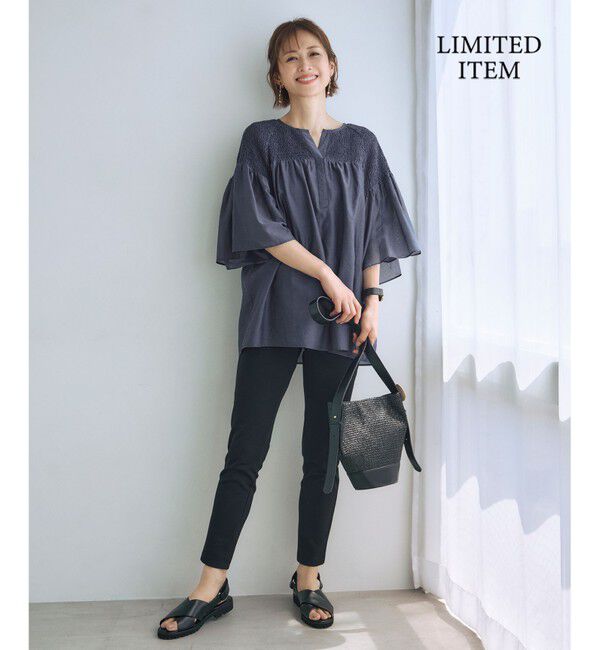 自由区「【WEB限定・洗える】コットンナイロンモクロディー レギンスパンツ」|その他|