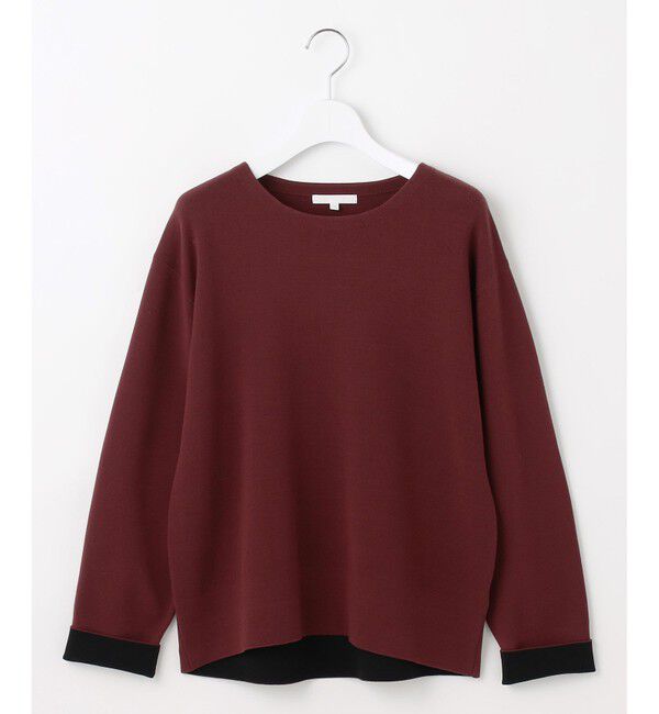 自由区「【カタログ掲載】レーヨンストレッチベーシックシルエット ニット」|ニット・セーター|