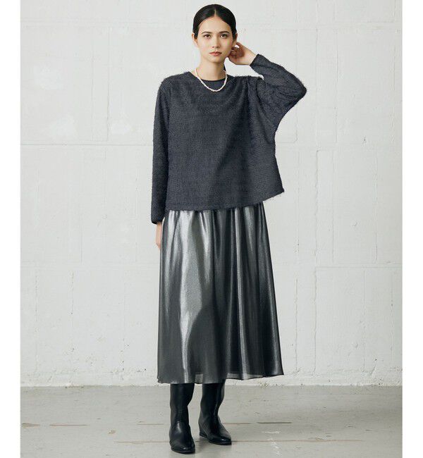 自由区「【カタログ掲載】シャイニーギャザー スカート」|スカート|