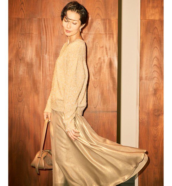 自由区「【カタログ掲載】シャイニーギャザー スカート」|スカート|