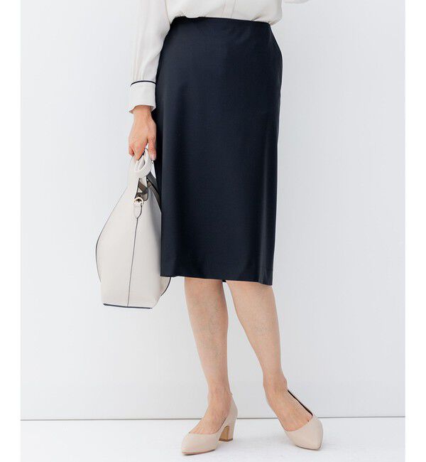 23区「ファインネスウール タイト スカート」|スカート|ブラック系