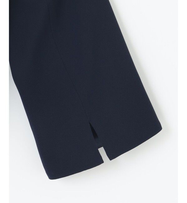 23区「【APPLAUDIR】ダブルクロス タックジャケット」|ノーカラージャケット|