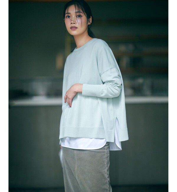 23区「【洗える】23区DENIM ベルベットストレッチ Aライン スカート」|スカート|