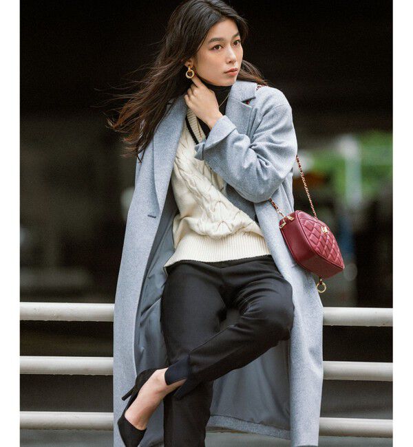 23区「【滝沢眞規子さん着用】ウールカシミヤビーバー チェスター コート」|チェスターコート|