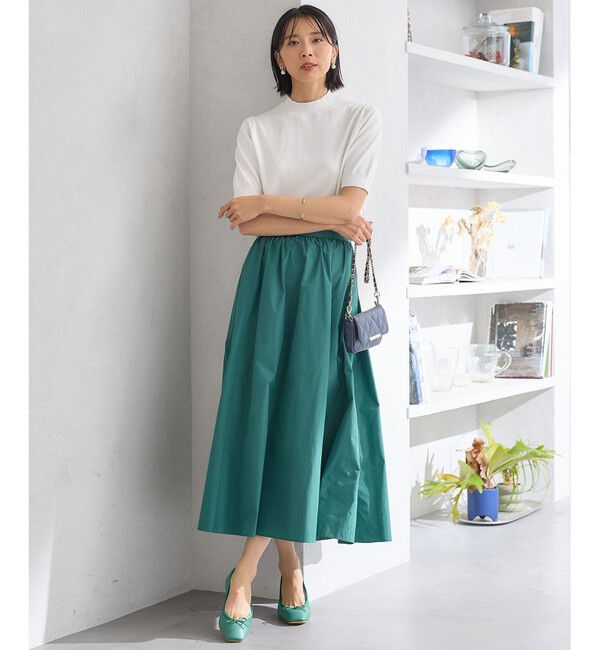 23区「【Oggi4月号掲載/洗える】プレミアムビオコットン 半袖 ニット」|カーディガン|