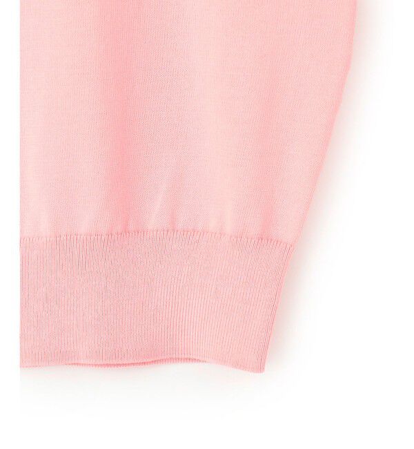 23区「【Oggi4月号掲載/洗える】プレミアムビオコットン 半袖 ニット」|カーディガン|