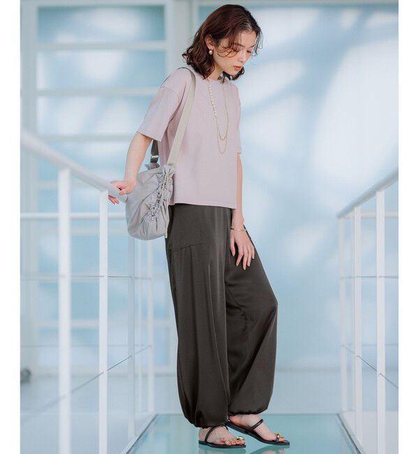 23区「【GLOW8月号掲載/接触冷感】半袖 クロップド IT TEE」|Tシャツ・カットソー|