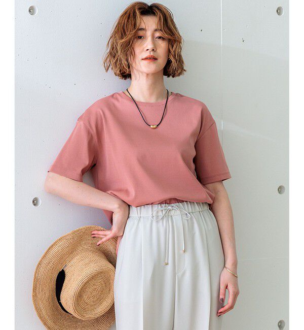 23区「【GLOW8月号掲載/接触冷感】半袖 クロップド IT TEE」|Tシャツ・カットソー|ﾃﾗｺｯﾀﾋ