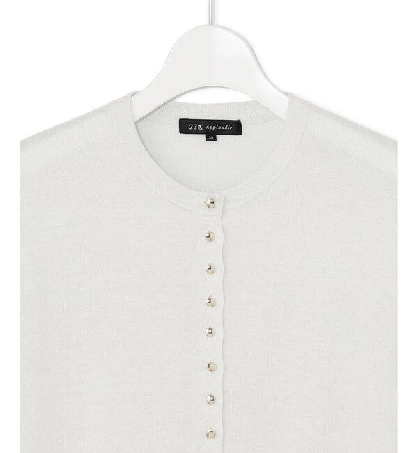 23区「【APPLAUDIR】コンパクト ラメカーディガン」|カーディガン|