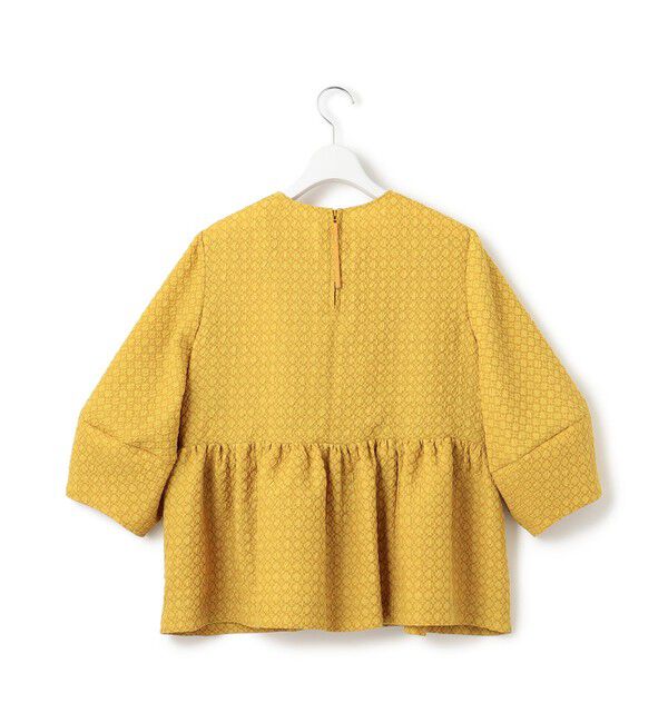 23区「【一部店舗限定/洗える】プレザンスジャカード ペプラム ブラウス」|シャツ・ブラウス|