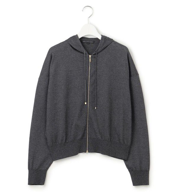 23区「【洗える】オータムシャイニー ニットパーカー」|パーカー|