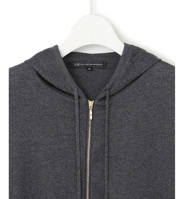 23区「【洗える】オータムシャイニー ニットパーカー」|パーカー|