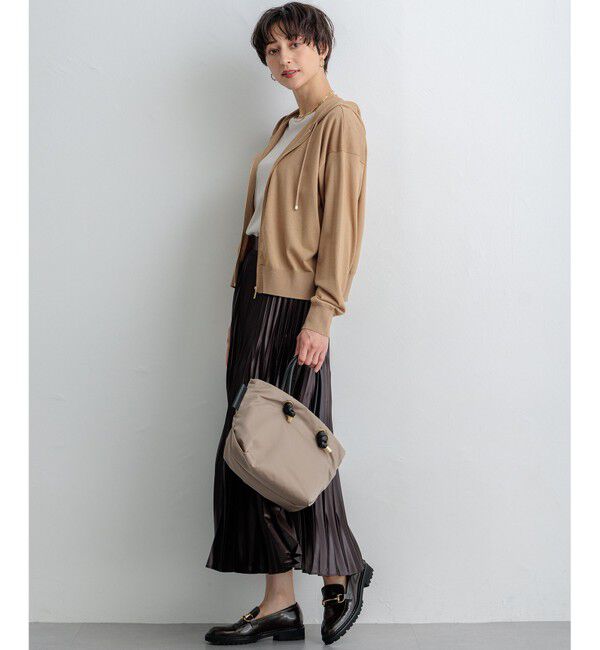 23区「【洗える】オータムシャイニー ニットパーカー」|パーカー|