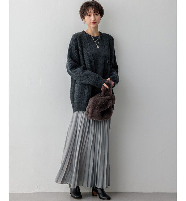 23区「【洗える】カシミヤブレンド ニット カーディガン」|カーディガン|