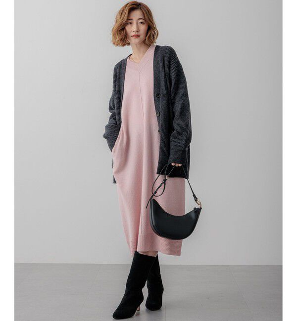 23区「【洗える】カシミヤブレンド ニット カーディガン」|カーディガン|