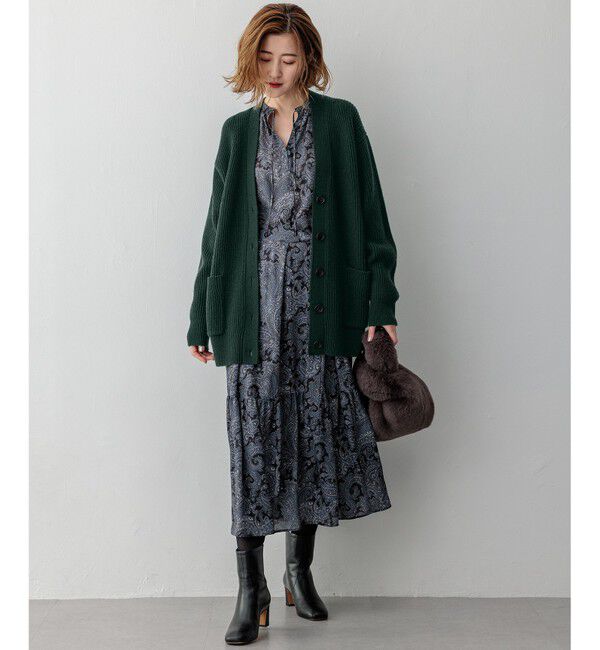 23区「【洗える】カシミヤブレンド ニット カーディガン」|カーディガン|