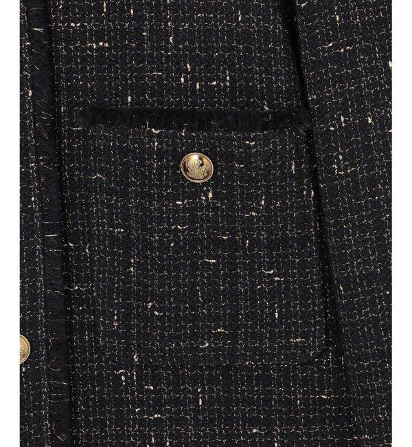 23区「【滝沢眞規子さん着用】GIOLICA ボタン ツイード ジャケット」|ノーカラージャケット|