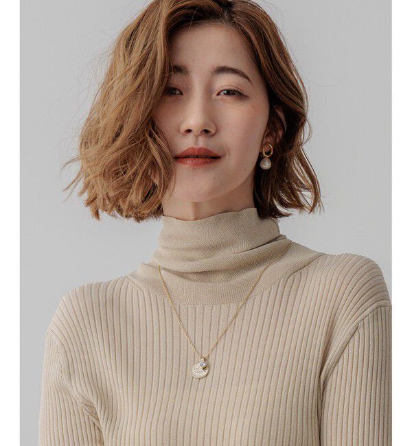 23区「カラーストーン コイン ネックレス」|ネックレス|