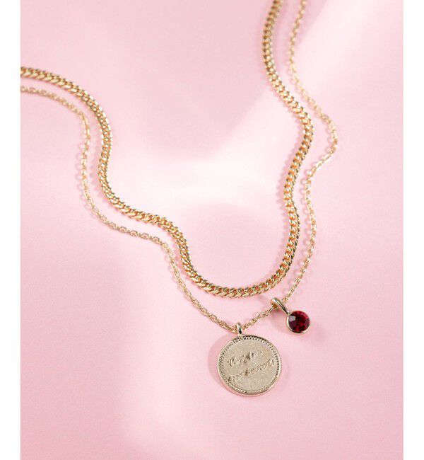 23区「カラーストーン コイン ネックレス」|ネックレス|ﾙﾋﾞｰｶﾗ