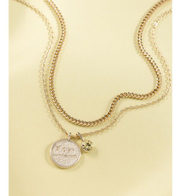 23区「カラーストーン コイン ネックレス」|ネックレス|ﾍﾟﾘﾄﾞｯ