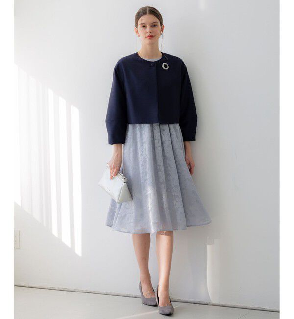 23区「【APPLAUDIR】トリアセシャンタン ジャケット」|ノーカラージャケット|