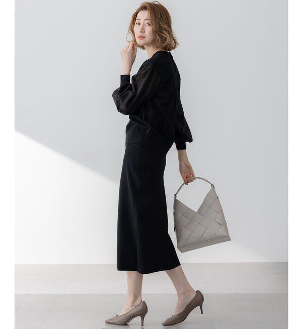 23区「【洗える】コンフォートストレッチ ニット タイト スカート」|スカート|