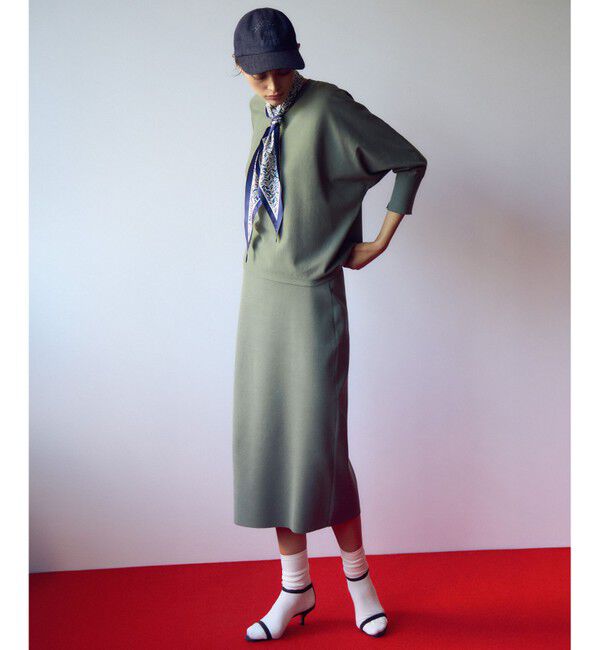 23区「【洗える】コンフォートストレッチ ニット タイト スカート」|スカート|