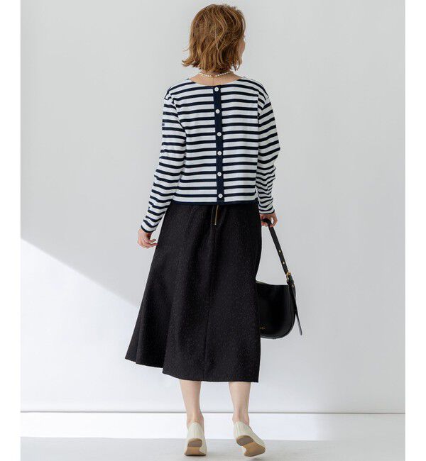 23区「【CanCam４月号掲載/洗える】Armor-lux スムース バックボタン ボーダー カットソー」|Tシャツ・カットソー|