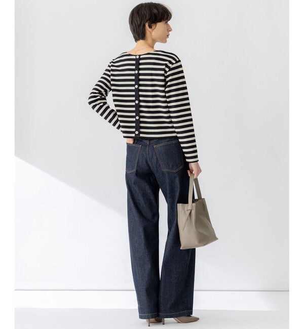 23区「【CanCam４月号掲載/洗える】Armor-lux スムース バックボタン ボーダー カットソー」|Tシャツ・カットソー|