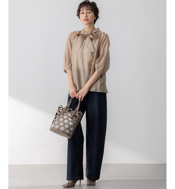 23区「【Oggi6月号掲載】Ratti ドローイング ペイズリー プリント コンビ バッグ」|ハンドバッグ|