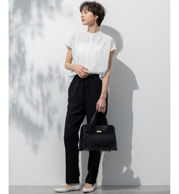 23区「【Oggi7月号掲載/吸水速乾/接触冷感/UVカット】ストレッチジョーゼット テーパード パンツ」|その他|