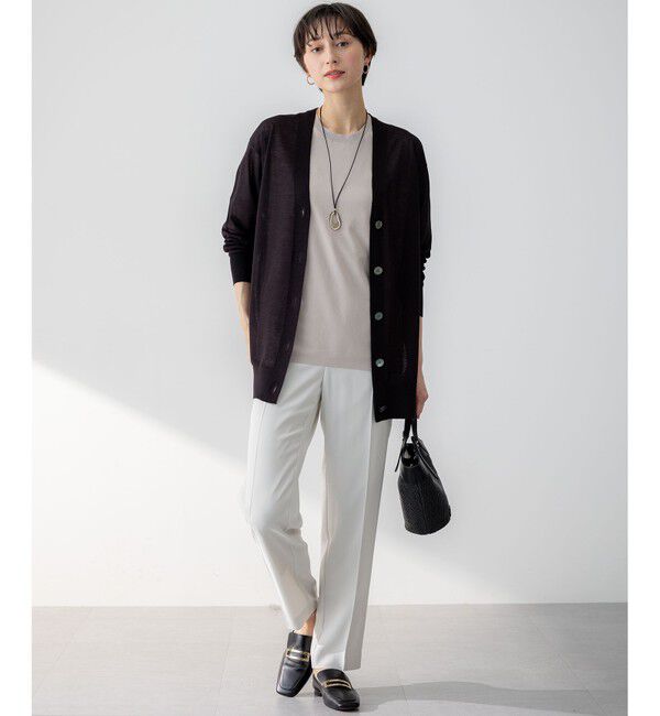 23区「【Oggi7月号掲載/吸水速乾/接触冷感/UVカット】ストレッチジョーゼット テーパード パンツ」|その他|