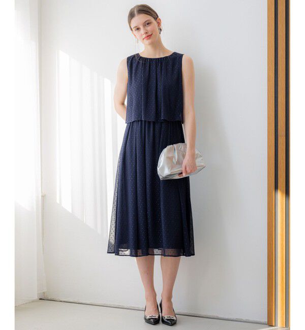 23区「【APPLAUDIR】ドットシアークレープ ドレス」|ドレス|