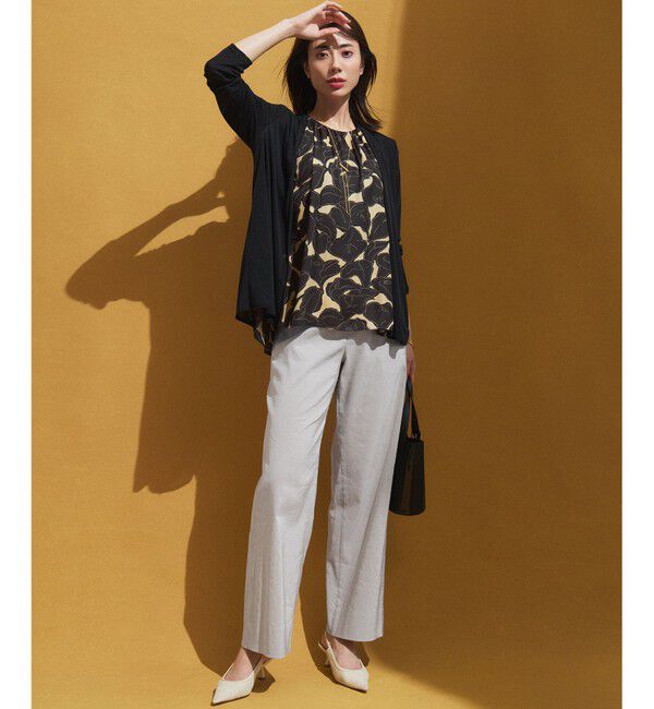 23区「【洗える】Ratti フラワーアートプリント ブラウス」|シャツ・ブラウス|