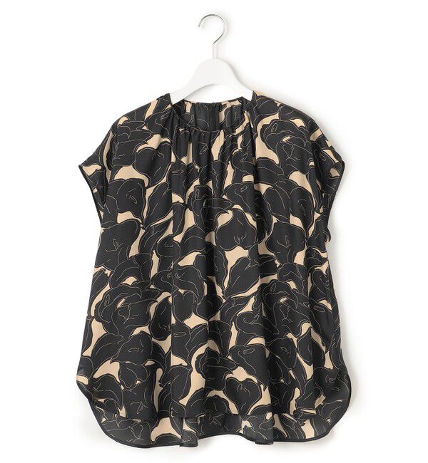 23区「【洗える】Ratti フラワーアートプリント ブラウス」|シャツ・ブラウス|