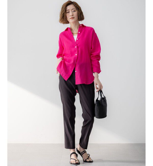 23区「LIBECO ベーシック シャツ」|シャツ・ブラウス|