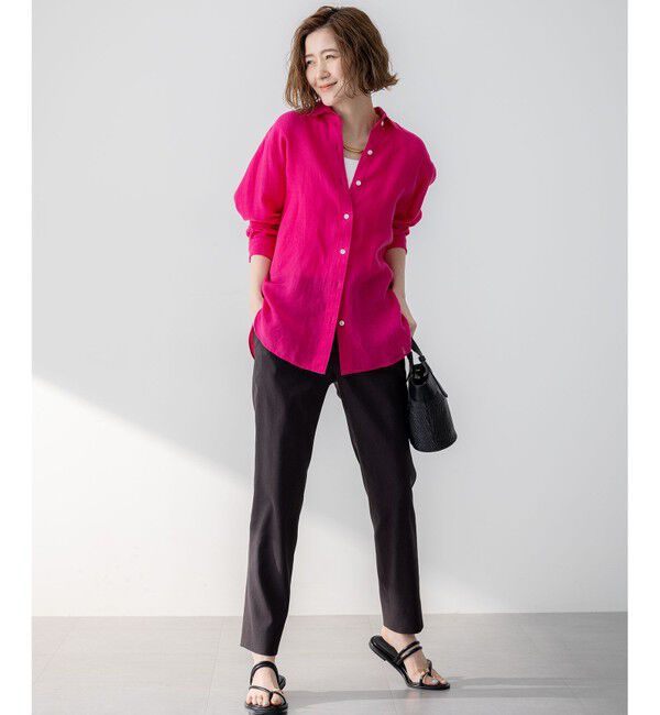 23区「LIBECO ベーシック シャツ」|シャツ・ブラウス|