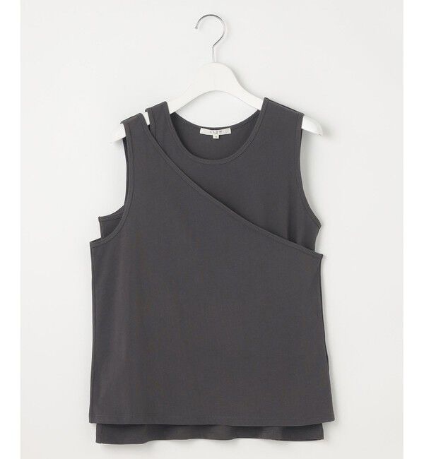 23区「【SLOW/一部店舗限定】ライトツイストコットン レイヤード タンクトップ」|Tシャツ・カットソー|