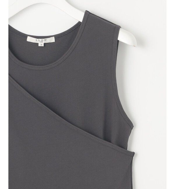 23区「【SLOW/一部店舗限定】ライトツイストコットン レイヤード タンクトップ」|Tシャツ・カットソー|