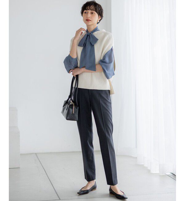 23区「【洗える】TWマットクロス スティック パンツ」|その他|